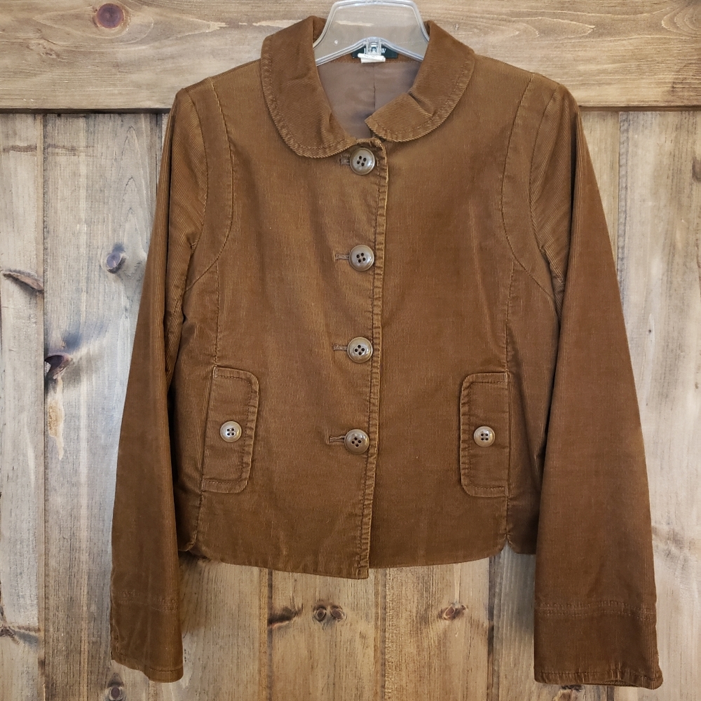 J.Crew Corduroy Button Front Blazer